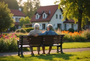 Village de Buchy offrant un cadre paisible pour les seniors